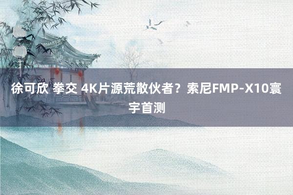 徐可欣 拳交 4K片源荒散伙者？索尼FMP-X10寰宇首测